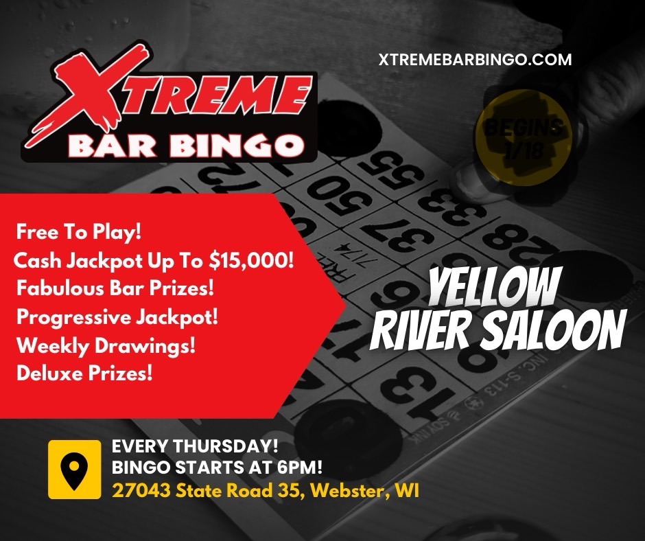 Xtreme Bingo at Yellow River Saloon County, Wisconsin