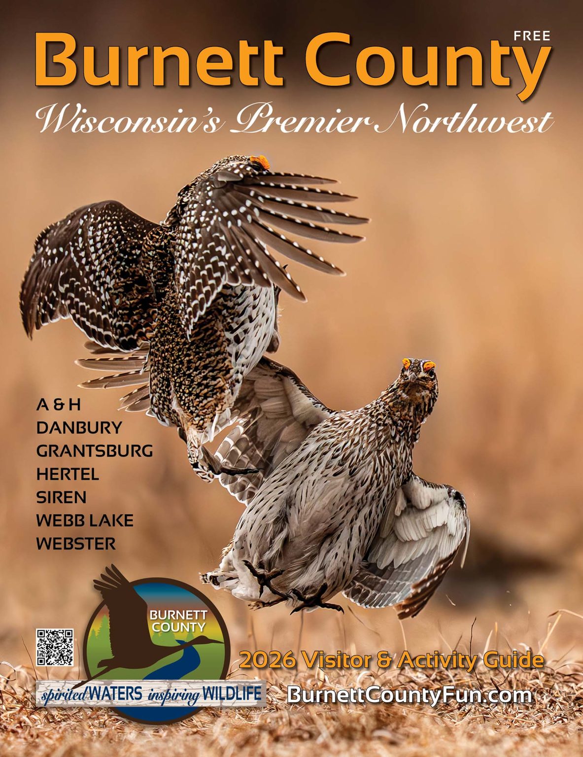 Burnett County Visitor-Activity Guide and Map, 2026, Yellow River Advertising and Design